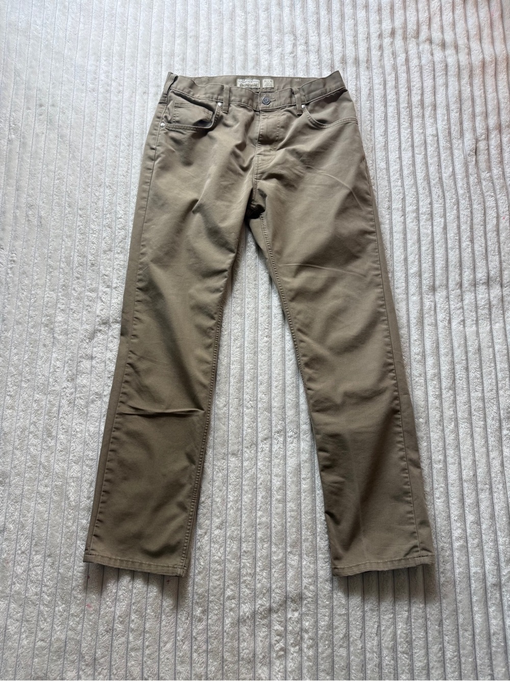 Patagonia Men's Beige Organic Cotton Canvas Stretch Straight Pants Size 32